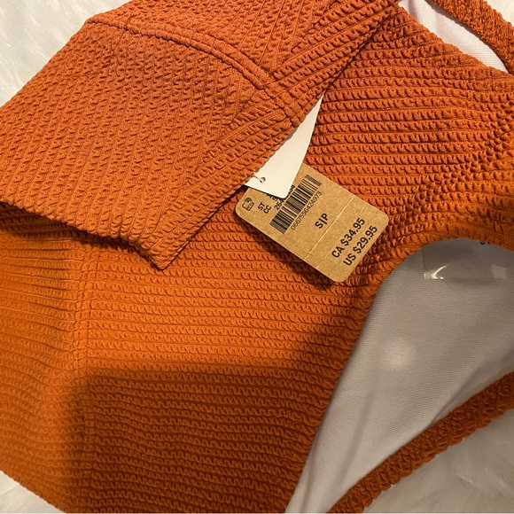 Pink burnt orange bathing suit bottoms (size S) - Picture 3 of 3